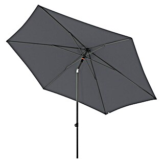 Doppler Marktschirm rund myZone Push Up (Anthrazit, Durchmesser Bespannung: 300 cm)