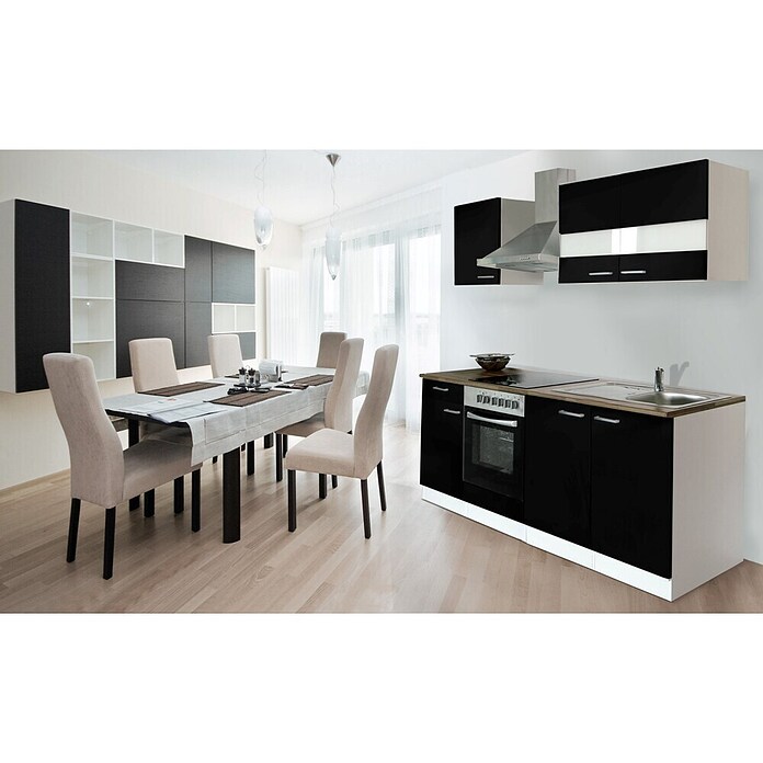 Respekta Cocina (210 cm, Negro)