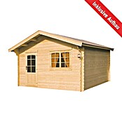 Kiehnholz Vrtna hiška Pekkala  (Zunanje dimenzije vključno s strešnim previsom (Š x G): 455 x 453 cm, Debelina stene: 28 mm, Les, Rjava) | 7435 - Blockbohlenhäuser | IAGD - Gartenhäuser | IAG - Außenbereichsausstattung | IA - Gartenhartware | I - Stadtgarten | BAUHAUS