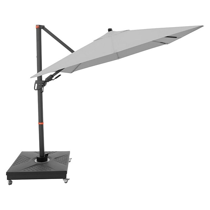 Doppler Ampelschirm myZone AX (Hellgrau, Bespannungsmaß (L x B): 210 x 210 cm) | BAUHAUS