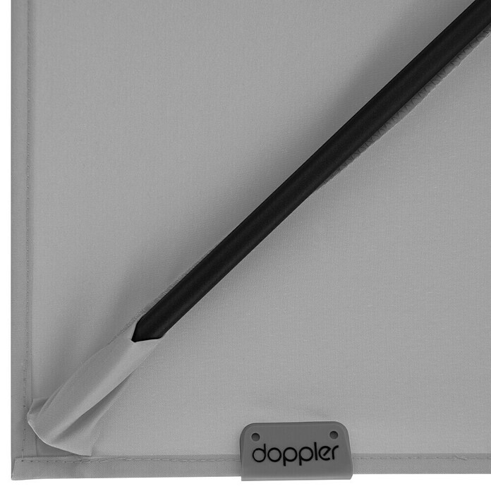Doppler Ampelschirm myZone AX (Hellgrau, Bespannungsmaß (L x B): 210 x 210 cm) | BAUHAUS