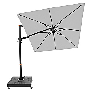 Doppler Ampelschirm myZone AX (Hellgrau, Bespannungsmaß (L x B): 210 x 210 cm)