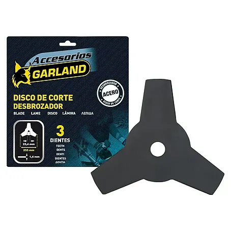 Garland  Disco de corte de 3 dientes para desbrozadora