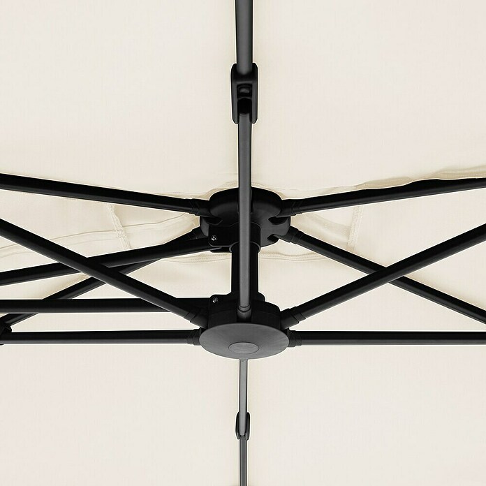 Doppler Active Ampelschirm Side City (Natur, Bespannungsmaß (L x B): 240 x 135 cm) | BAUHAUS