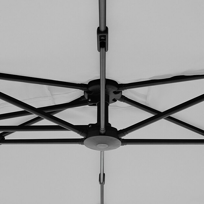 Doppler Active Ampelschirm Side City (Hellgrau, Bespannungsmaß (L x B): 240 x 135 cm) | BAUHAUS
