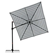 Doppler Ampelschirm myZone AX (Blockstreifen Anthrazit, Bespannungsmaß (L x B): 280 x 280 cm) | BAUHAUS