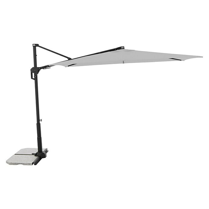 Doppler Active Ampelschirm Side City (Hellgrau, Bespannungsmaß (L x B): 240 x 135 cm) | BAUHAUS