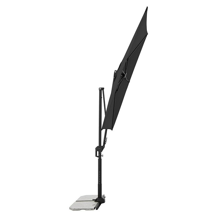 Doppler Active Ampelschirm Side City (Anthrazit, Bespannungsmaß (L x B): 240 x 135 cm) | BAUHAUS