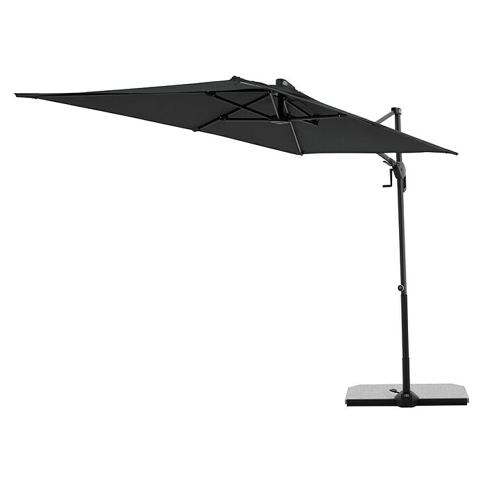 Doppler Active Ampelschirm Side City (Anthrazit, Bespannungsmaß (L x B): 240 x 135 cm) | BAUHAUS
