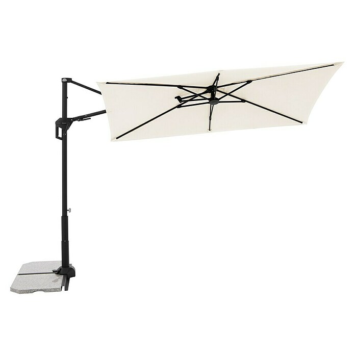 Doppler Active Ampelschirm Side City (Natur, Bespannungsmaß (L x B): 240 x 135 cm) | BAUHAUS