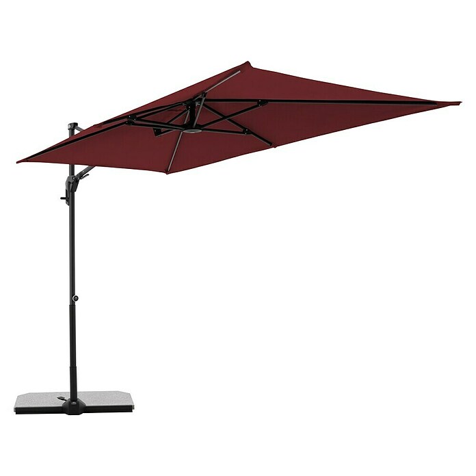 Doppler Active Ampelschirm Side City (Rot, Bespannungsmaß (L x B): 240 x 135 cm) | BAUHAUS