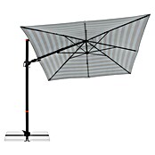Doppler Ampelschirm myZone AX (Blockstreifen Anthrazit, Bespannungsmaß (L x B): 280 x 280 cm) | BAUHAUS