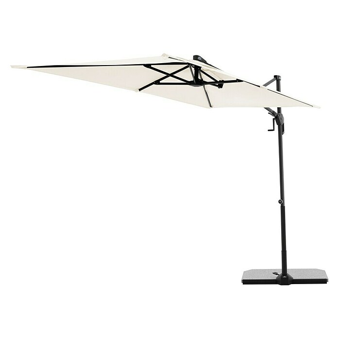 Doppler Active Ampelschirm Side City (Natur, Bespannungsmaß (L x B): 240 x 135 cm) | BAUHAUS