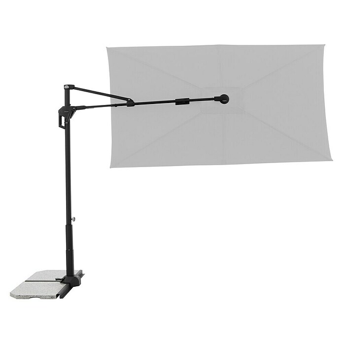 Doppler Active Ampelschirm Side City (Hellgrau, Bespannungsmaß (L x B): 240 x 135 cm) | BAUHAUS