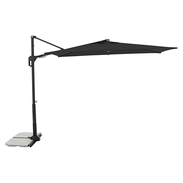 Doppler Active Ampelschirm Side City (Anthrazit, Bespannungsmaß (L x B): 240 x 135 cm) | BAUHAUS