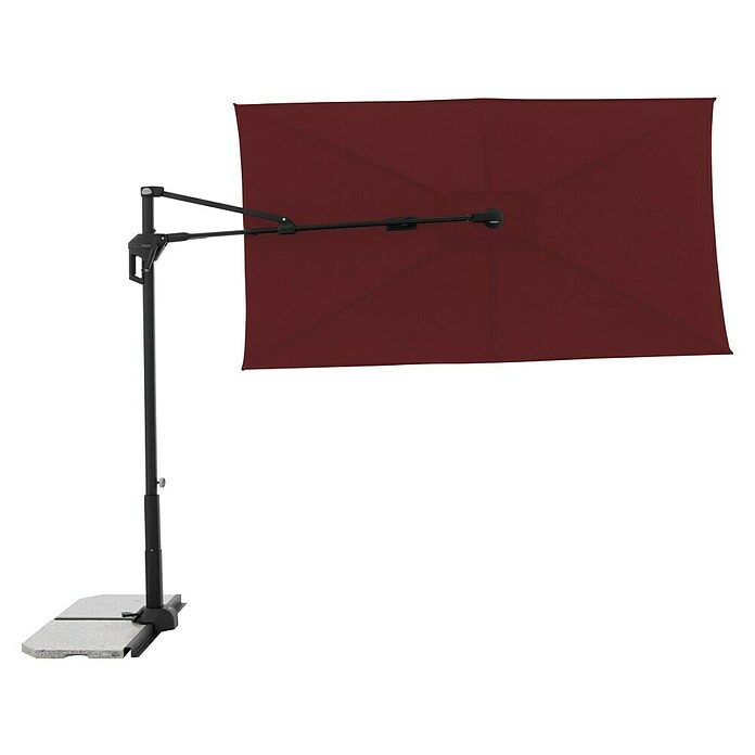 Doppler Active Ampelschirm Side City (Rot, Bespannungsmaß (L x B): 240 x 135 cm) | BAUHAUS