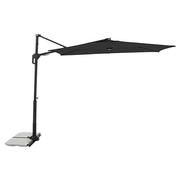 Doppler Active Ampelschirm Side City (Anthrazit, Bespannungsmaß (L x B): 240 x 135 cm) | BAUHAUS
