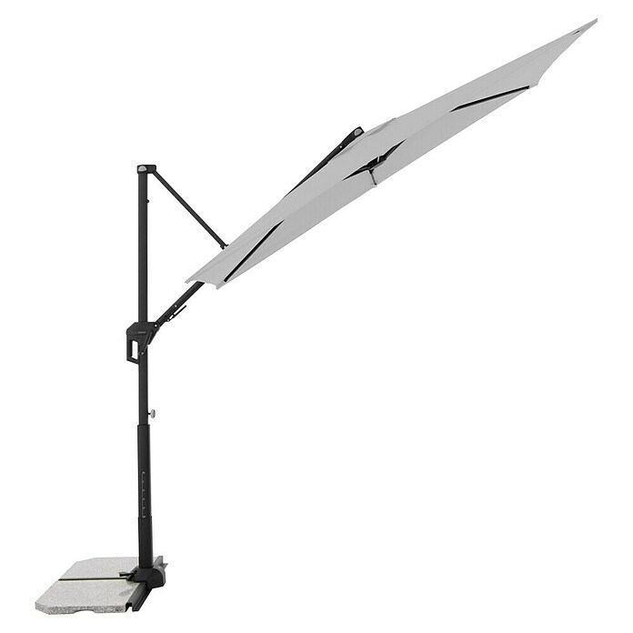 Doppler Active Ampelschirm Side City (Hellgrau, Bespannungsmaß (L x B): 240 x 135 cm) | BAUHAUS