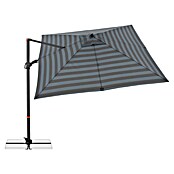 Doppler Ampelschirm myZone AX (Blockstreifen Anthrazit, Bespannungsmaß (L x B): 280 x 280 cm) | BAUHAUS