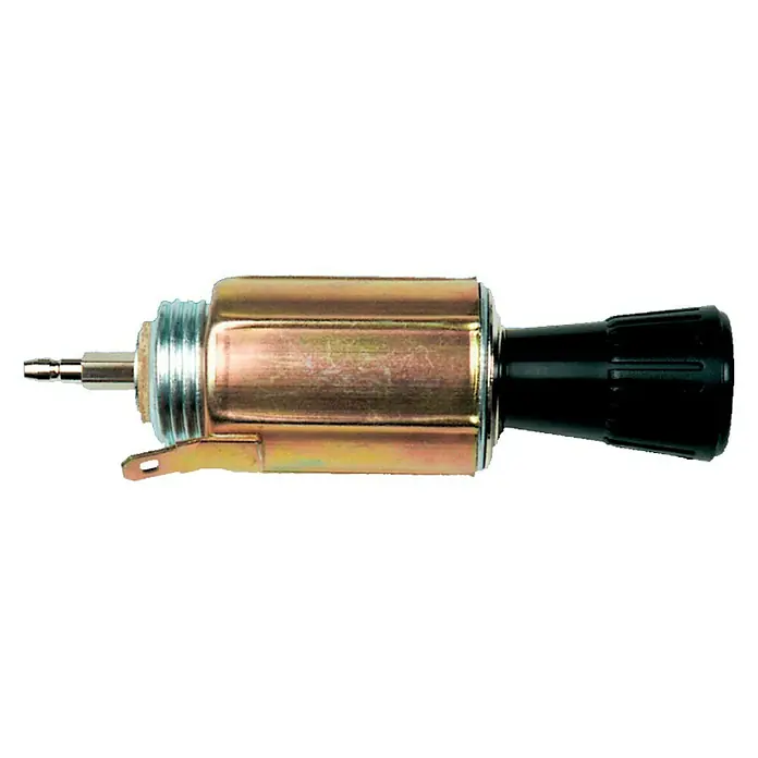 UniTEC Zigarettenanzünder - Geeignet für: Auto mit 12 V Bordspannung - Nahaufnahme eines Zigarettenanzünders mit Metallschaft und schwarzem Knopf.