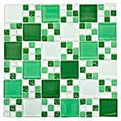 Mosaikfliese Crystal Mix XCM 8570 (30 x 30 cm, Grün, Glänzend)