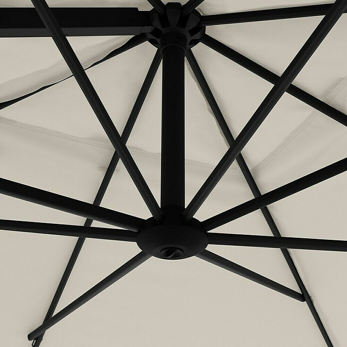 Doppler Ampelschirm myZone AX (Natur, Bespannungsmaß (L x B): 210 x 210 cm) | BAUHAUS