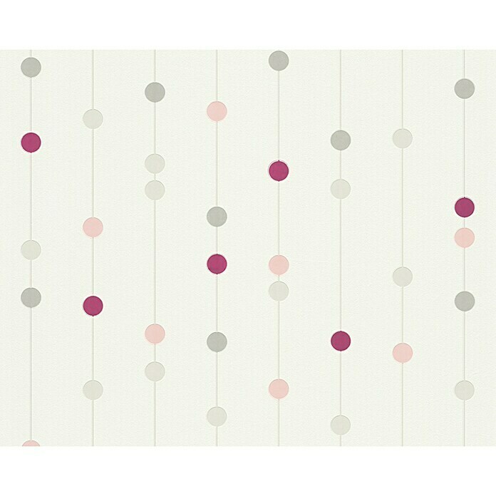 AS Creation Flis tapeta Life 2 (Bež/crveno/bijelo, Grafički, 10,05 x 0,53 m)