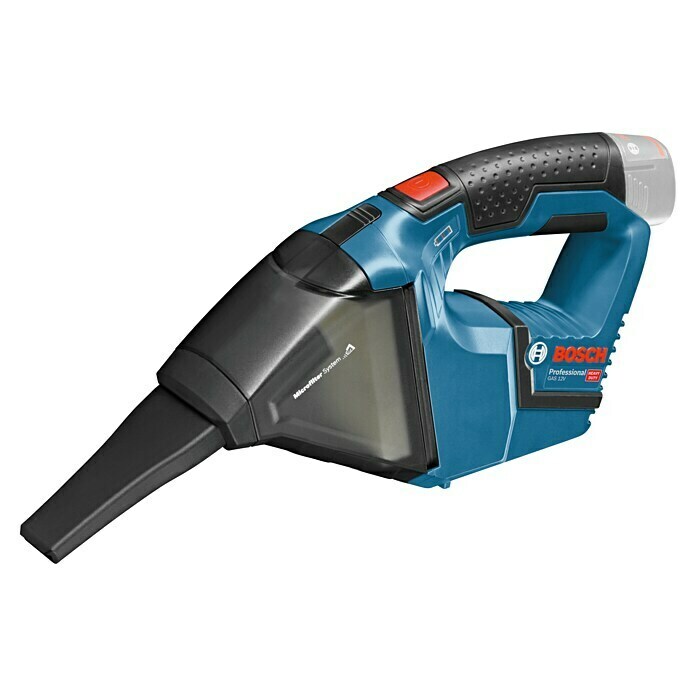 Bosch Professional Akku-Handstaubsauger GAS 12V12 V, Li-Ionen, Ohne Akku, Luftmenge: 15 l/s Left Side View