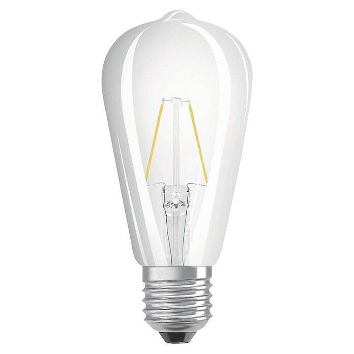 Osram LED-Leuchtmittel Retrofit Classic ST (2 W, E27, Warmweiß, Klar)