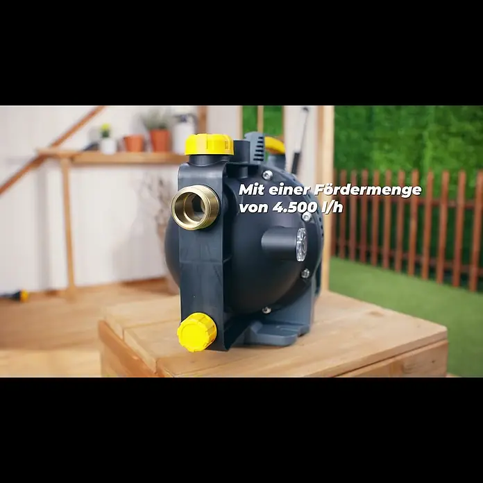 Neptun Gartenpumpe NGP-E 105 - 1.050 W, Max. Fördermenge: 4.500 l/h - Neptun Gartenpumpe NGP-E 105