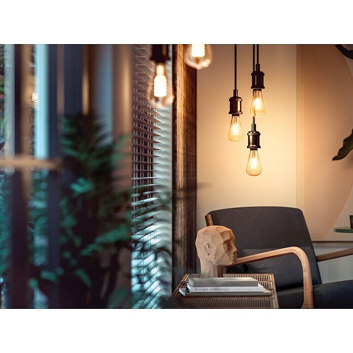Philips Hue Smart-ledlamp Giant Edison (E27, Dimbaar, Warm wit, 550 lm, 7 W, Lampaanduiding: ST72) | BAUHAUS