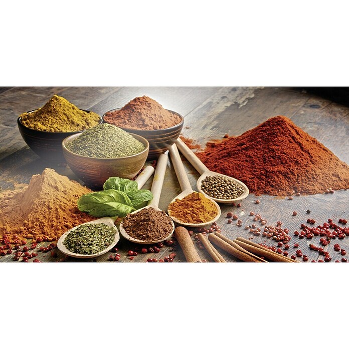 CUCINE Küchenrückwand (Oriental Spice, 80 x 40 cm, Stärke: 6 mm, Einscheibensicherheitsglas (ESG))