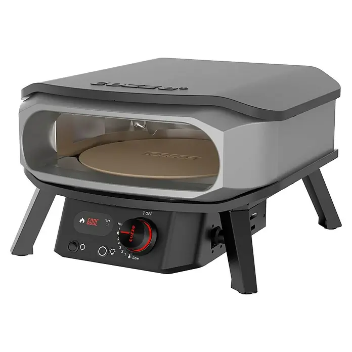 Cozze Pizzaofen Premium 13" - Grillfläche (B x T): 34 x 34 cm, 6 kW - Cozze Pizzaofen mit Temperaturregler und Steinplatte, ideal für authentische Pizzaerlebnisse im Freien.