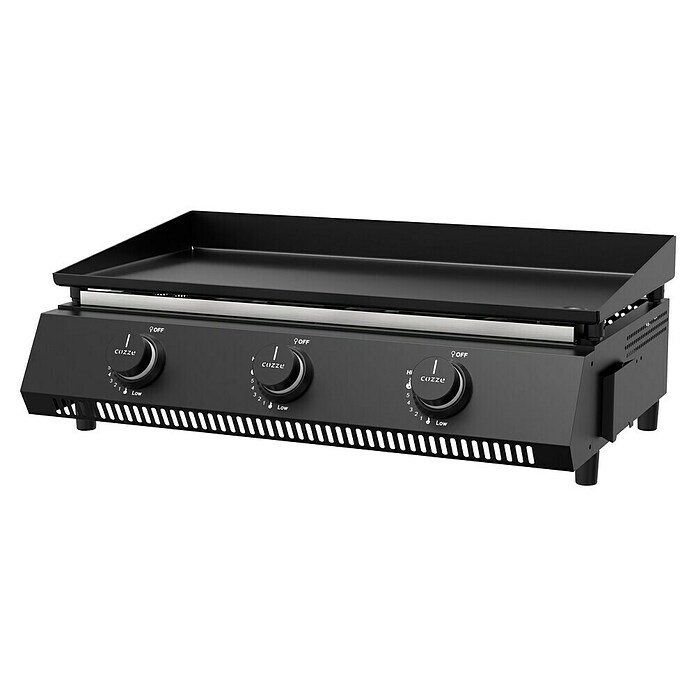 Cozze Plancha-Grill G 700 (Grillfläche (B x T): 66,5 x 35 cm, Anzahl Brenner: 3 Stk., Schwarz) | BAUHAUS