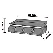 Cozze Plancha-Grill G 700 (Grillfläche (B x T): 66,5 x 35 cm, Anzahl Brenner: 3 Stk., Schwarz) | BAUHAUS