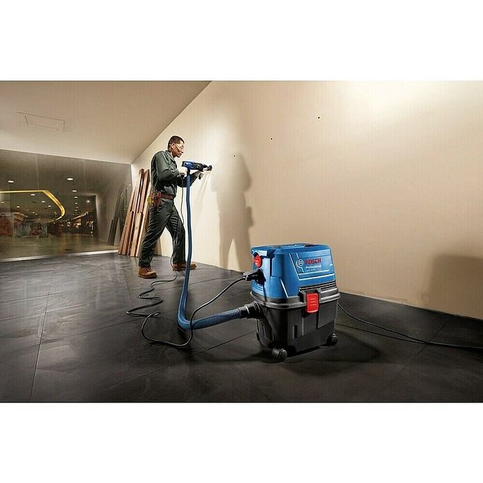 Bosch Professional Aspirador en seco y húmedo eléctrico GAS 15 PS (1.100 W, Volumen de recipiente: 10 l) | BAUHAUS