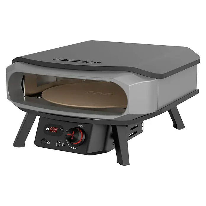 Cozze Pizzaofen Premium 17" - Grillfläche (B x T): 42,5 x 42,5 cm, 8 kW - Ein Cozze Pizzaofen im modernen Design, ideal für die Zubereitung von köstlichen Pizzen im Außenbereich.