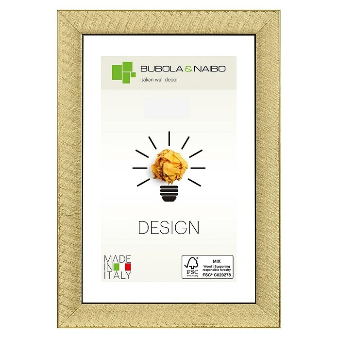 Bubola & Naibo Holzrahmen Maya (50 x 60 cm, Gold) | BAUHAUS