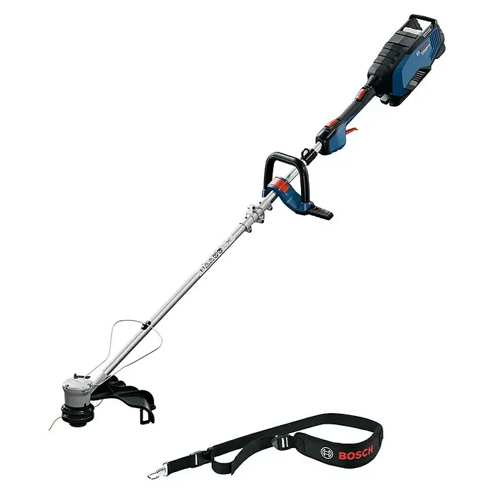 Bosch Professional AMPShare 18V Akku-Rasentrimmer GRT 18V-40 - 18 V, Ohne Akku, Schnittbreite Faden: 40 cm - Freischneider von Bosch, ein leistungsstarkes Gartengerät für präzise Rasenkanten und schwer zugängliche Bereiche. Ideal für jeden Garten.