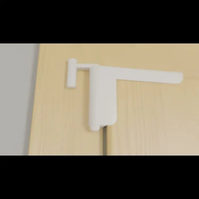 Abus Türschließer 2603 - Geeignet für: Innentüren, L x B: 125 x 70 mm, Links/Rechts, Weiß - Abus Trschlieer 2603