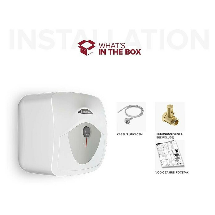 Ariston Podpultni bojler Andris RS 10U/3 EU  (Zapremnina: 10 l) | BAUHAUS
