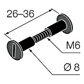 Walteco Spojni vijak  (Ø x D: 6 x 36 mm) | BAUHAUS