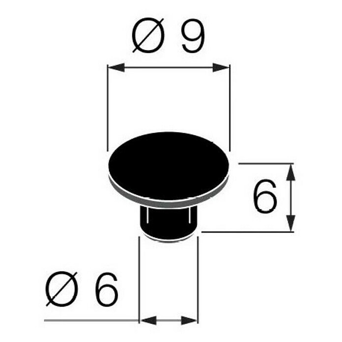 Walteco Abdeckkappe (20 Stk., Durchmesser: 6 mm) | BAUHAUS