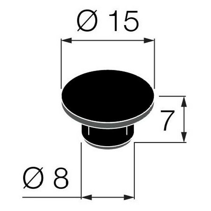 Walteco Zaštitna kapica  (Promjer: 8 mm, 20 Kom.) | BAUHAUS