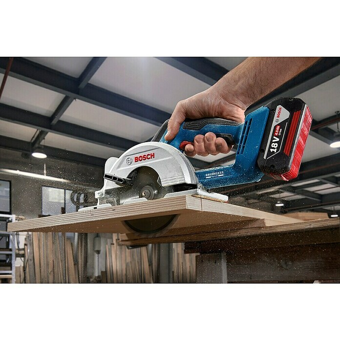 Bosch Professional AMPShare 18V Sierra circular de batería GKS 18V-51 (18 V, Sin batería, 5.800 r.p.m. - 6.300 r.p.m.) | BAUHAUS