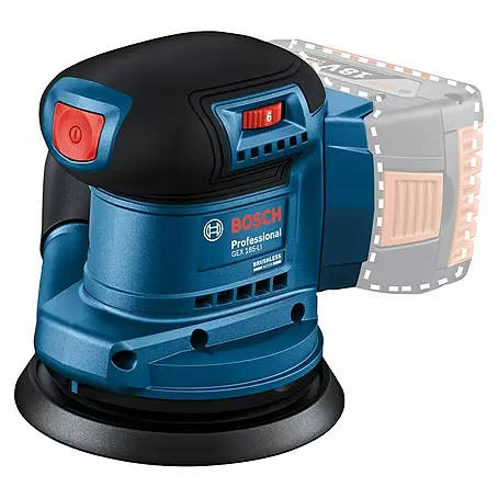 Bosch Professional AMPShare 18V Lijadora excéntrica de batería GEX 185-LI
