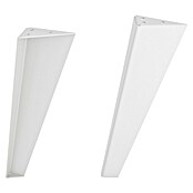 Rei Pata para muebles Trine (L x An x Al: 9 x 4 x 30 cm, Capacidad de carga: 100 kg, Acero, Blanco) | BAUHAUS