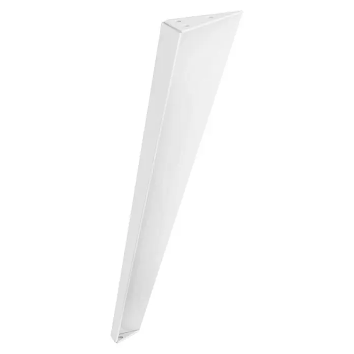 Rei Pata para muebles Trine - L x An x Al: 9 x 4 x 30 cm, Capacidad de carga: 100 kg, Acero, Blanco - Esta imagen presenta una lámpara LED tubular blanca con un diseño elegante y moderno, perfecta para oficinas u hogares que necesitan iluminación brillante.