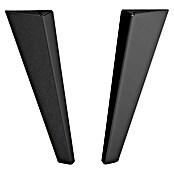 Rei Pata para muebles Trine (L x An x Al: 9 x 4 x 30 cm, Capacidad de carga: 100 kg, Acero, Negro) | BAUHAUS