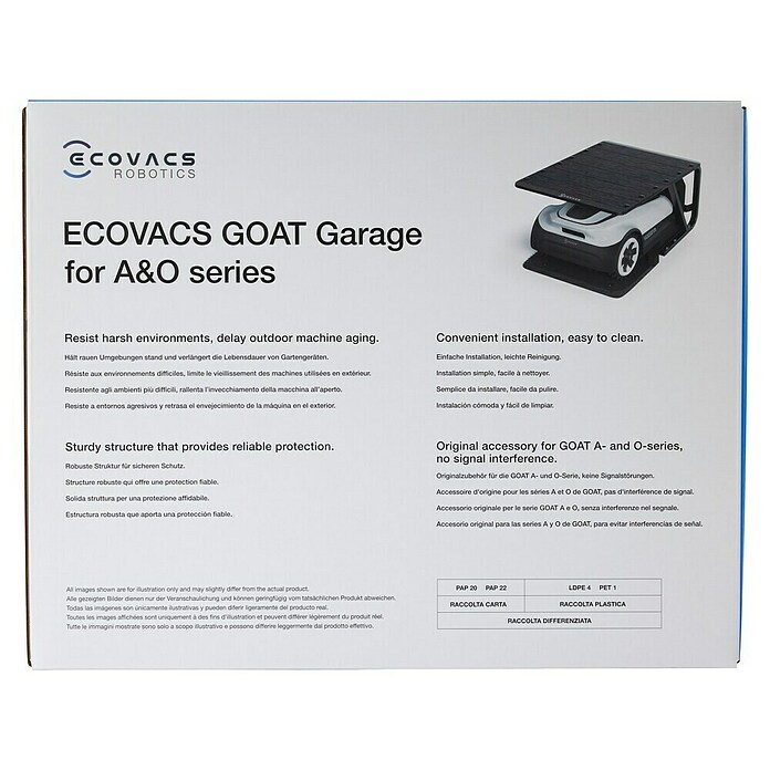 Ecovacs Goat Mähroboter-Garage (802 x 542 x 428 mm, Passend für: GOAT A- und O-Familie) | BAUHAUS